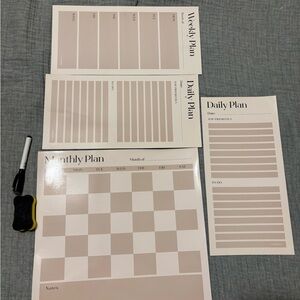 U Brands Vinyl Magnetic Calendar Planner